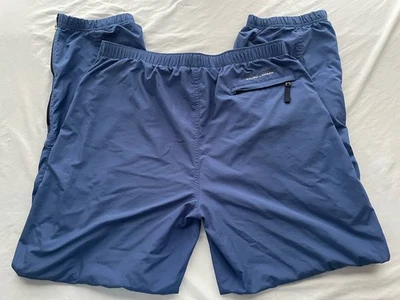 Vintage Polo Sport Ralph Lauren Windbreaker Pants Mens XL Track Running Blue - Image 1 of 4