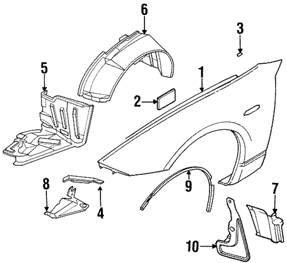 Protector contra salpicaduras original Nissan 63841-45P10 Foto 1 de 1
