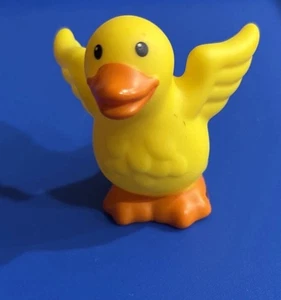 Fisher Price Little People Farm Animal Figure 2014 YELLOW DUCK Goose - Picture 1 of 3
