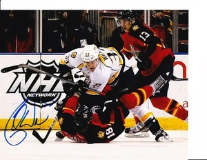 NASHVILLE PREDATORS COLIN WILSON SIGNED TAKE DOWN 8X10 - Picture 1 of 1