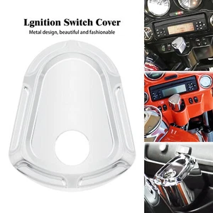 Chrome Ignition Switch Cover Fit For Harley Road Electra Street Glide 2007-2013 - Picture 1 of 13