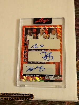 MATHURIN SOCHAN MURRAY DIENG GRIFFIN 1/4 TRIPLE DOUBLE LEAF MULTI GRAPHICS  - Image 1 of 2