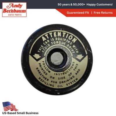 1951-1953 DeSoto Chrysler V8 Crankcase Oil Air Cleaner Breather Cap 1329351 NOS. - image 1 of 4