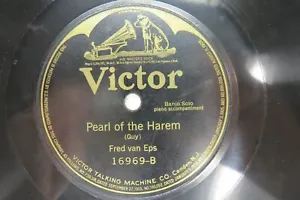 Fred van Eps - VICTOR 16969 -BANJO - Pearl of the Harem & The Mocking Bird - Picture 1 of 2
