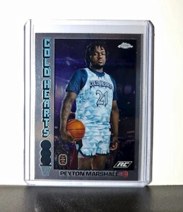 Peyton Marshall Rookie 2023-24 Topps Chrome Overtime #TB-10 1976 Cold Hearts - Foto 1 di 2