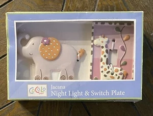 Cocalo Baby Jacana Night Light & Switch Plate Elephant Giraffe New In Box - Picture 1 of 4