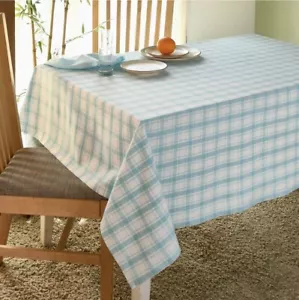 Folkulture Tablecloth 60" x 84" 100% Cotton Rectangular Tablecloth Blue & White - Picture 1 of 4