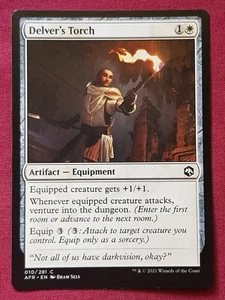 Magic The Gathering ADVENTURES IN FORGOTTEN REALMS DELVER'S TORCH card MTG AFR - Picture 1 of 2