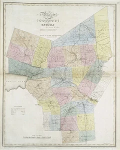 1829 Map of Oneida County New York - Picture 1 of 4