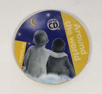 Around The World CD for Babies by Brisa Designer Tin New Sealed - Image 1 of 2