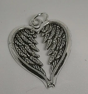 Charm Per Collana Cuore Love In Acciaio Color Argento Silver - Foto 1 di 3