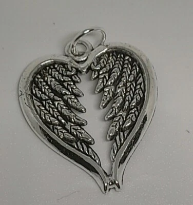 Charm Per Collana Cuore Love In Acciaio Color Argento Silver - Immagine 1 di 3