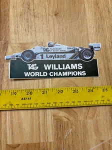 VINTAGE F1 TEAM WILLIAMS WORLD CHAMPION RACING STICKER 1979 1980 TAG HEUER DECAL - Imagen 1 de 1