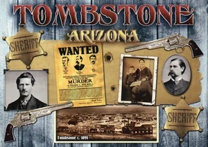 Tombstone Arizona, Wyatt Earp, Sheriff Guns Wanted Poster, etc. AZ --- Postcard - Picture 1 of 2