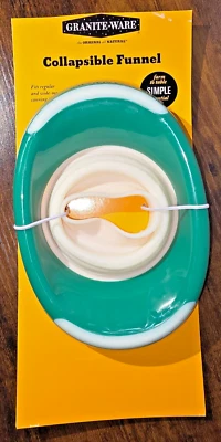 Collapsible Funnel by Granite Ware Fits regular and wide-mouth  jars - NEW - Image 1 of 3