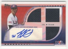 2010 USA Baseball Triple Jersey Autographs #HO Henry Owens /219