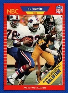 1989 Pro Set O.J. Simpson #29 Buffalo Bills Announcer Sammlerstück NBC NFL - Bild 1 von 2