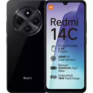 Xiaomi Redmi 14C | 256GB Handy 6,8 Zoll DualSIM Smartphone Midnight Black *NEU* - Bild 1 von 7