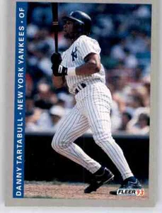 Tarjeta base Fleer Danny Tartabull 1993 MLB PWE Yankees #286 - Imagen 1 de 2