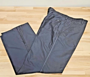 J Lindeberg Pants Men 36x30 Golf Regular Fit Troyan Micro Twill Black Zip Leg - Picture 1 of 8