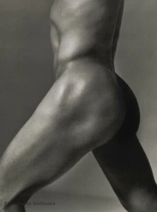 1995 HERB RITTS Asian Male Nude Man Butt Kazu Japanese Soccer Football Photo Art - Picture 1 of 1