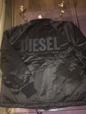 RRP £200! New Mens Diesel J-Akio Oversized Padded Satin Nylon Collared Jacket XL - Image 1 of 4