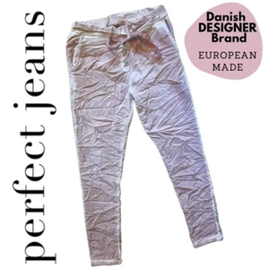 Danish Women's casual Pants Size 10 Stretch Pink Jogger Comfort + - Picture 1 of 12