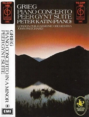 Peter Katin Grieg Piano Concerto Peer Gynt Suite CASSETTE ALBUM Classical - Image 1 of 4