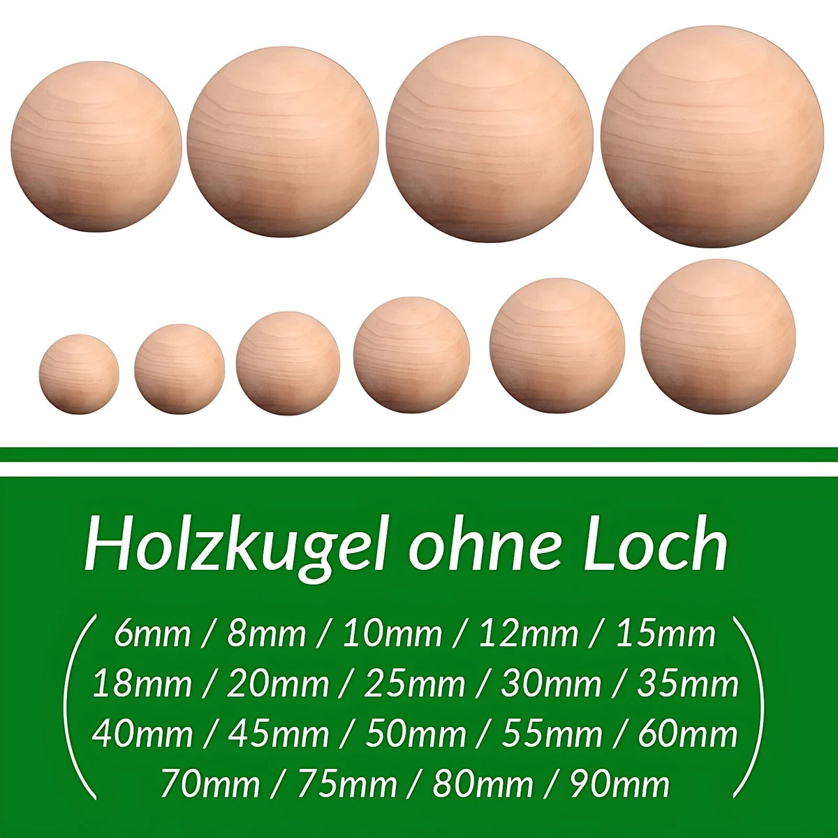 Holzkugeln Aus Buche – Ungebohrt, 20 Mm, 200 Stück, Naturbelassen, Für Basteln & DIY
