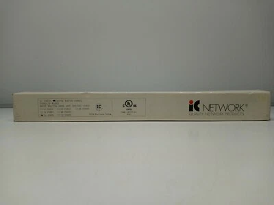 IC Network Rack Mount 24 Port Cat5e Patch Panel Black 766623513555 New in Box - Image 1 of 4