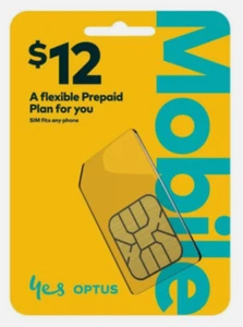 Optus $12 5GB Prepaid Mobile SIM Card Kit◉7 Days Expiry◉4G 5G◉Starter Kit◉Oz - Picture 1 of 2