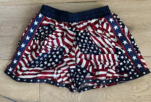 VTG (90s) Primitive Prints Youth 4th Of July Cotton Vball Shorts Med (5-6) New - Picture 1 of 3
