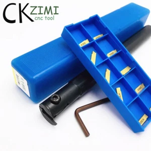 MGIVR2016-1.5 CNC Internal Grooving Holder Tool + 10× MGMN150-G Carbide Insert  - Picture 1 of 5