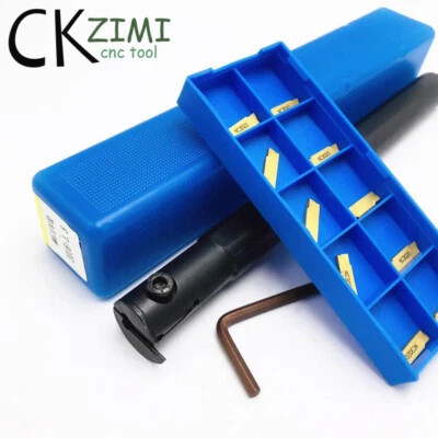 MGIVR2016-1.5 CNC Internal Grooving Holder Tool + 10× MGMN150-G Carbide Insert  - Image 1 of 4