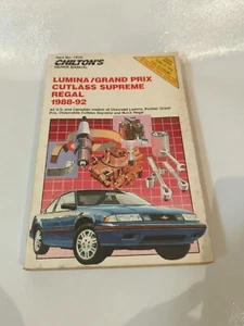 CHILTON GM Lumina-Grand Prix-Cutlass-Supreme-Regal 1988-90 Repair Manual - Picture 1 of 9