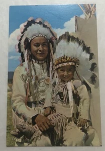 Chief & Papoose. Postcard (E2) - Picture 1 of 2