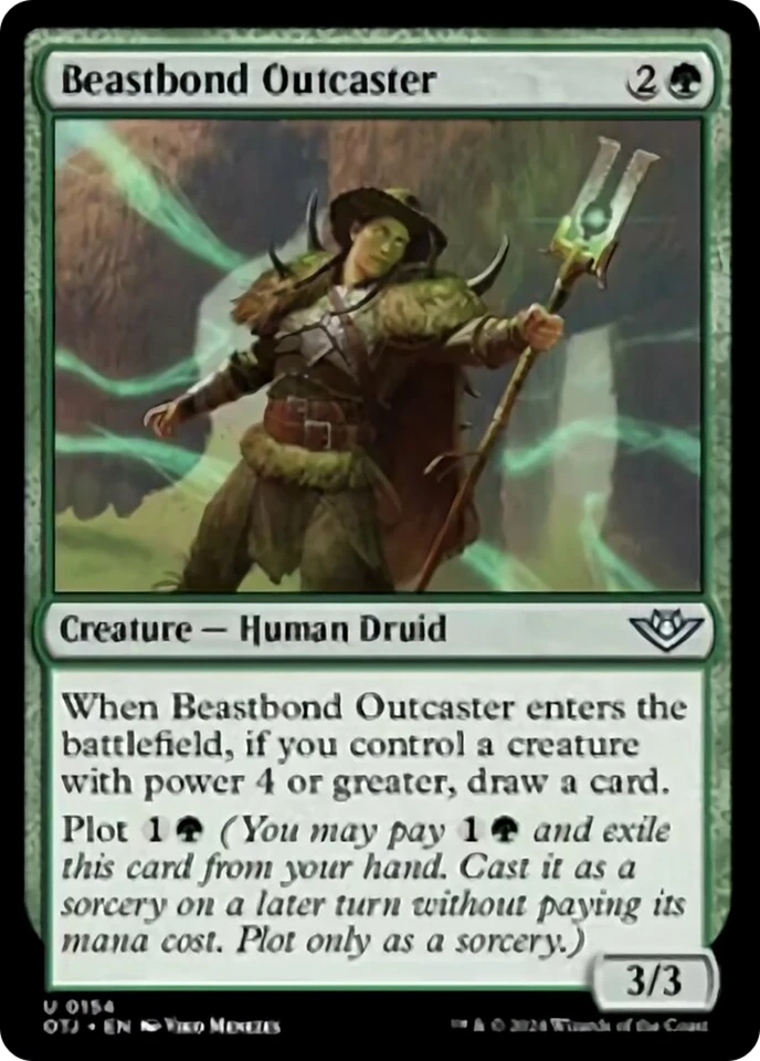 Beastbond Outcaster (OTJ 154) Near Mint Foil - MTG single - Image 1 of 1
