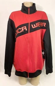NWT $64 Roca Wear Athletic Jacket Size XL X Large Red Black Jogger Zip Men's - Picture 1 of 5