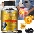 Vitamin D3 + K2 5000IU Capsules - Healthy Bones, Teeth, Immune System