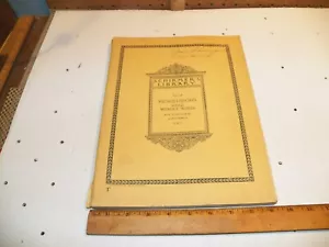 1915 BIBLIOTECA SCHIRMER MENDELSSOHN CANCIONES SIN PALABRAS PARA PIANOFORTE - Imagen 1 de 5