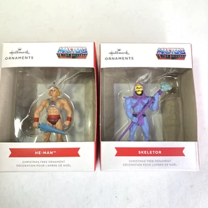 2022 Hallmark Ornaments HE-MAN and SKELETOR Masters of the Universe Christmas - Picture 1 of 19