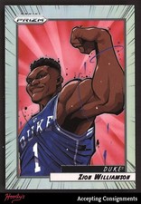 2022-23 Panini Prizm Draft Picks Manga #8 Zion Williamson SP CASE HIT PELICANS