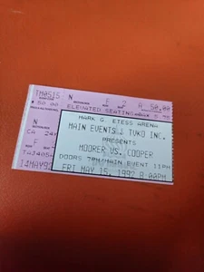 Michael MOORER vs Bert COOPER TRUMP TAJ MAJAL MARK ETESS ARENA Boxing Ticket. - Picture 1 of 8