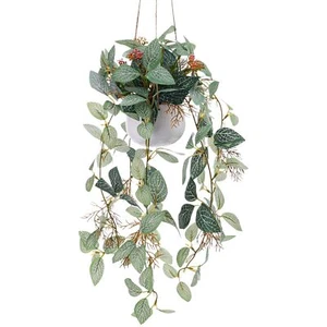Fake Hanging Plant with Pot Small Artificial Hanging Potted Plants Indoor Dec... - Picture 1 of 7