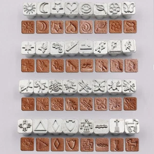 Cartoon Animal Plant Leather Stamp Punch Set DIY Craft Stamping Tool Kits Met ZO - Picture 1 of 15