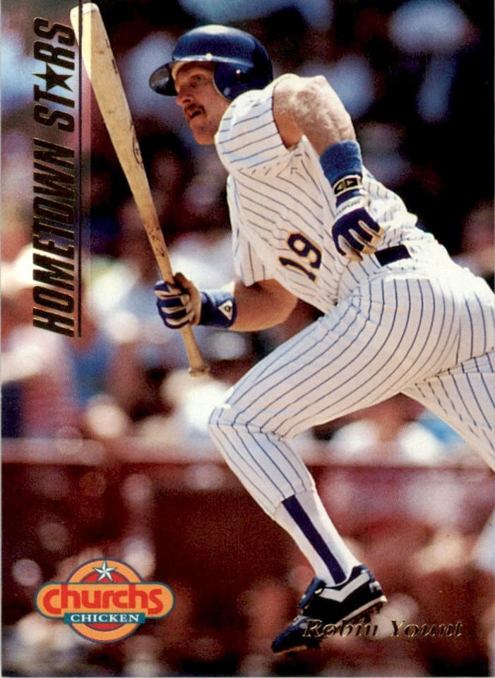 1994 Pinnacle Church's Hometown Stars Gold #25 Robin Yount Milwaukee Brewers - Image 1 of 2