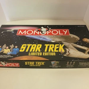 Star Trek monopoly, limited edition, seems complete except 2 tokens, Sulu, Uhura - Picture 1 of 14