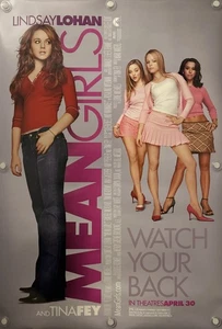MEAN GIRLS Original Double Sided One Sheet Movie Poster - 2004 - LINDSAY LOHAN - Picture 1 of 5