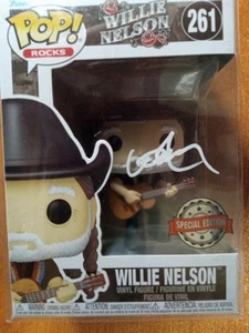 Willie Nelson Cappello Nero Funko Pop 261 Scatola Autografo - Foto 1 di 5