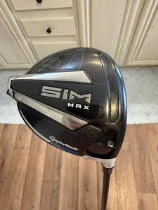 Taylormade SIM Max 9.0 Degree Stiff Right Handed Driver - Picture 1 of 9